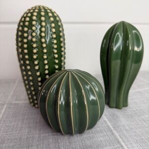 Ikea Cactus Set of 3 Cactus Cacti Ceramic Plants Sjalsligt Green